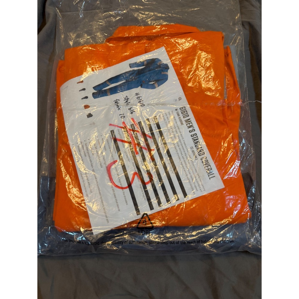Red Wing 61610 Mens Orange Flame Resistant Reflective Coverall Size 40 Regular - Picture 4 of 10